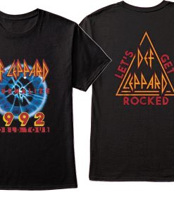 Def Leppard 2-sided 1992 World Tour T-shirt