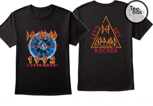 Def Leppard 2-sided 1992 World Tour T-shirt