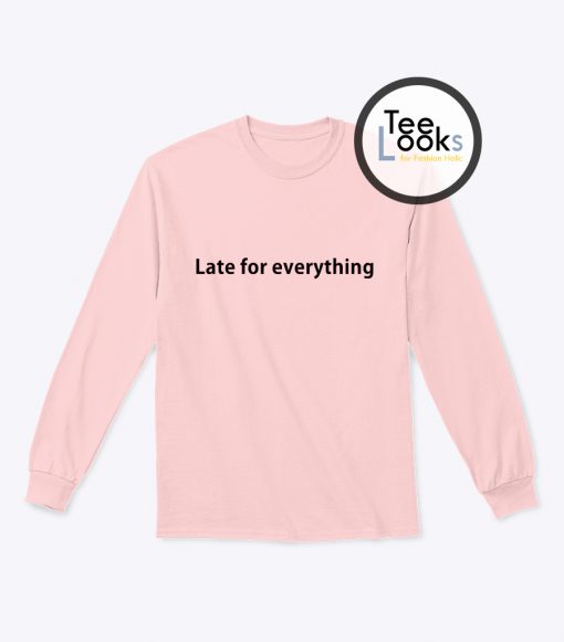 Earl Sweatshirt Solace Late For Everything Sweatshirt