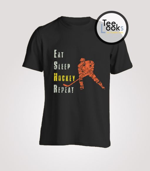 Eat Sleep Hockey Repeat T-shirt