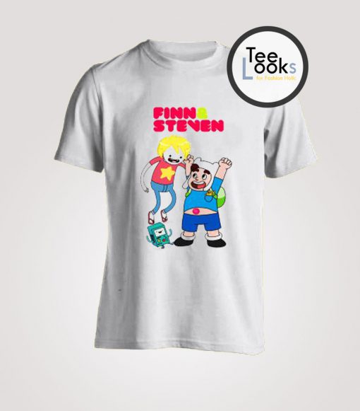 Finn And Steven Universe Character T-Shirt