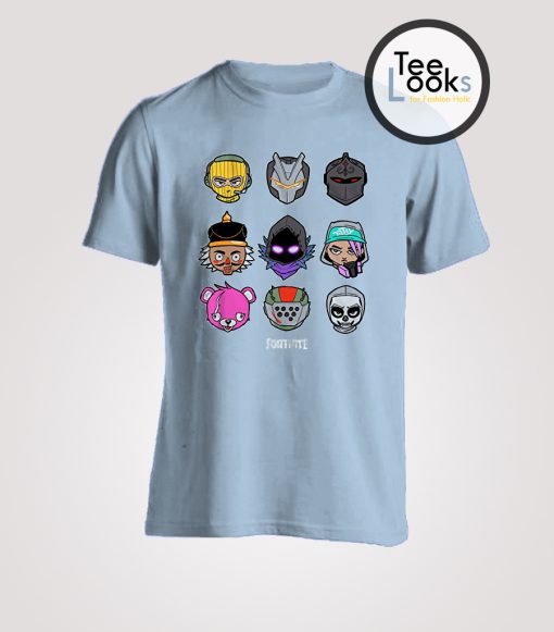 Fortnite Loot Chibi Heads Boys T-Shirt