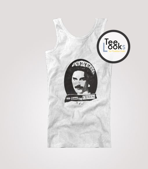 Freddie Mercury God Save The Queen Tank Top