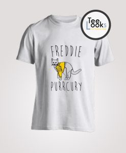 Freddie Purrcury Cat Parody Freddie Mercury T-Shirt