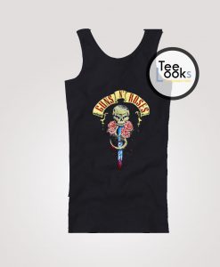 Guns n Roses Skull Knife Tank Top