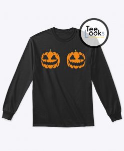 Halloween Pumpkin Boobs Sweatshirt