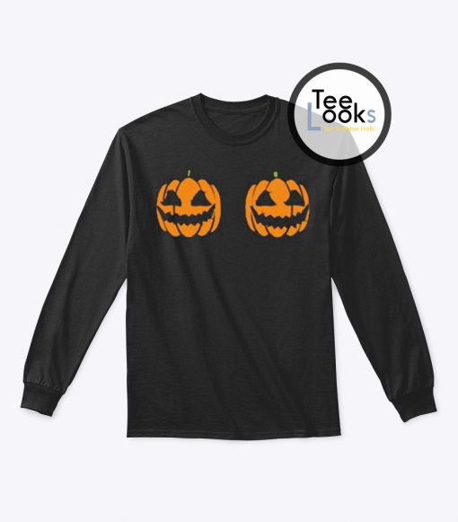 Halloween Pumpkin Boobs Sweatshirt