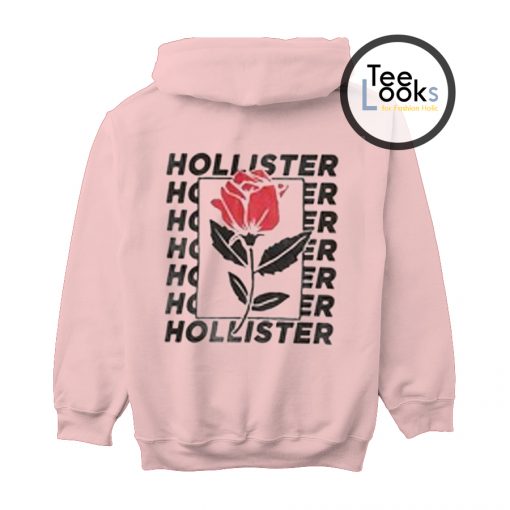Hollister Rose Graphic Back Hoodie