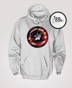 Marvel Captain America Avengers Shield Flag Hoodie
