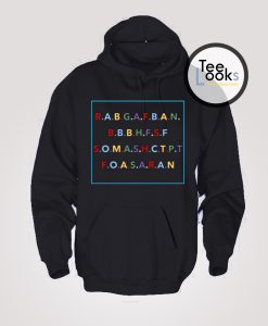 Rabgafban Alphabet Hoodie