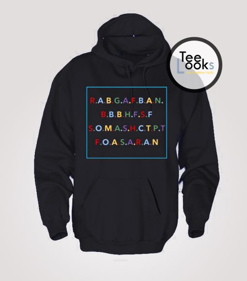 Rabgafban Alphabet Hoodie