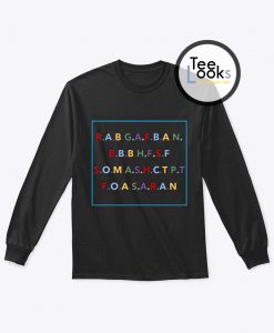 Rabgafban Alphabet Sweatshirt