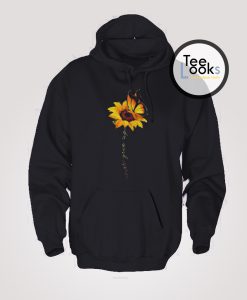 Sunflower Butterfly Never Give Up Hoodie
