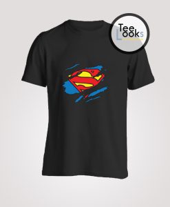 Superman Logo Ripped T-shirt