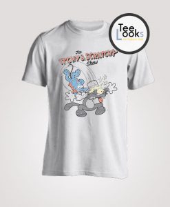 The Simpsons The Itchy Scratchy Show Grey T-Shirt