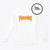 Thrasher Magazine White Flame Sweatshirt