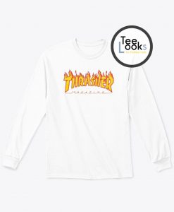 Thrasher Magazine White Flame Sweatshirt