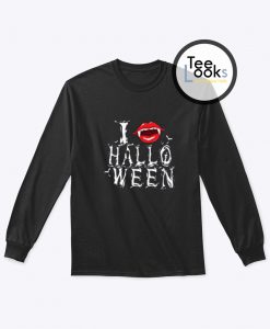 Vampire I Love Halloween Sweatshirt