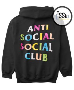 Anti Social Club ASSC Multicolor Back Hoodie