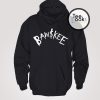 Bawskee White Text Hoodie