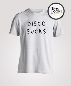 Disco Sucks Text T-shirt