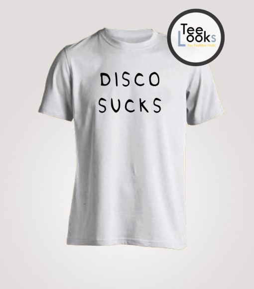 Disco Sucks Text T-shirt