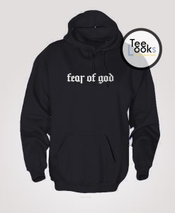 Fear Of God White Text Hoodie