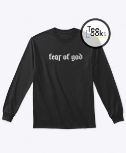 Fear Of God White Text Sweatshirt