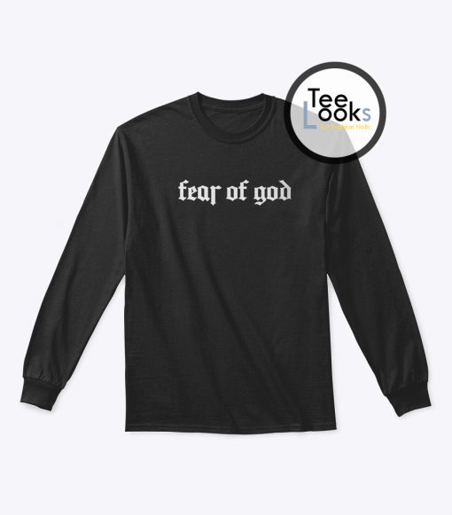 Fear Of God White Text Sweatshirt