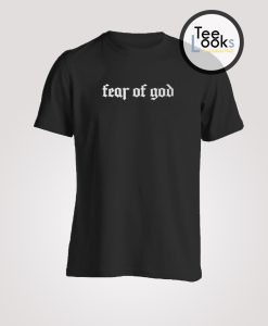 Fear Of God White Text T-shirt