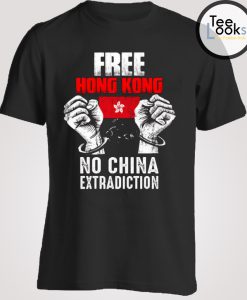 Free Hong Kong No China Extradiction T-shirt