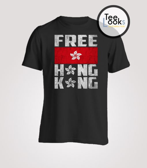 Free Hong Kong Now Flag T-shirt