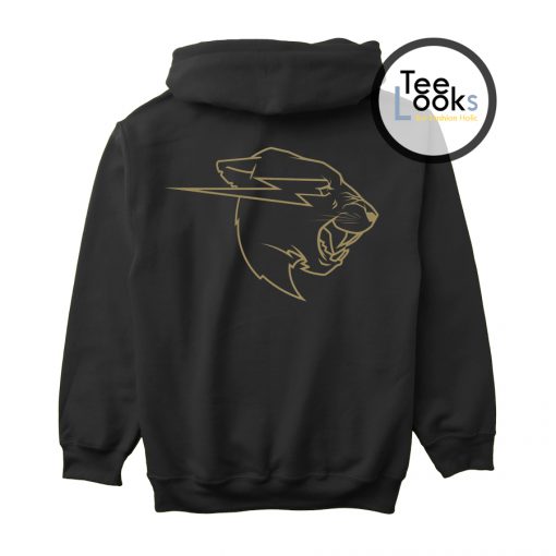 Gold Beast Logo Back Hoodie