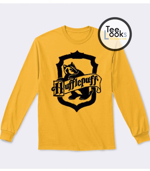 Hufflepuff Black Logo Sweatshirt