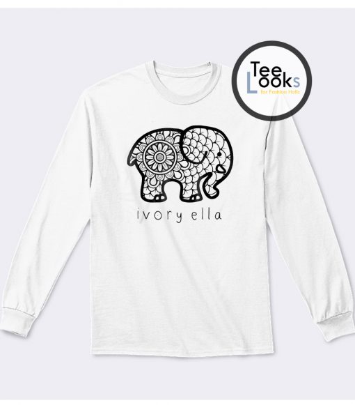Ivory Ella Elephant Sweatshirt