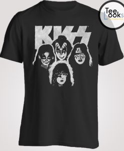 Kiss Band Black White T-shirt