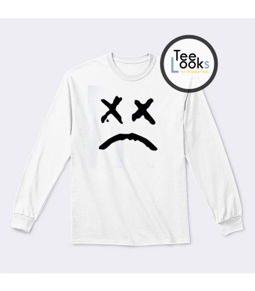 Lil Peep Sad Face Black Sweatshirt