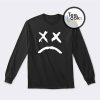 Lil Peep Sad Face White Sweatshirt