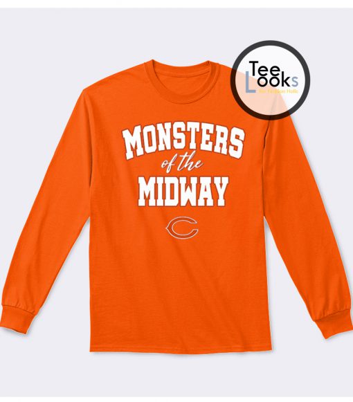 Monsters Of The Midway Orange Sweatshirt