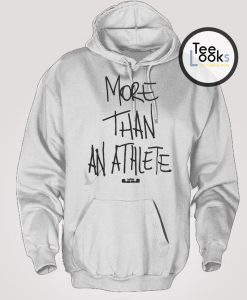 More Than An Athlete Black Text Hoodie