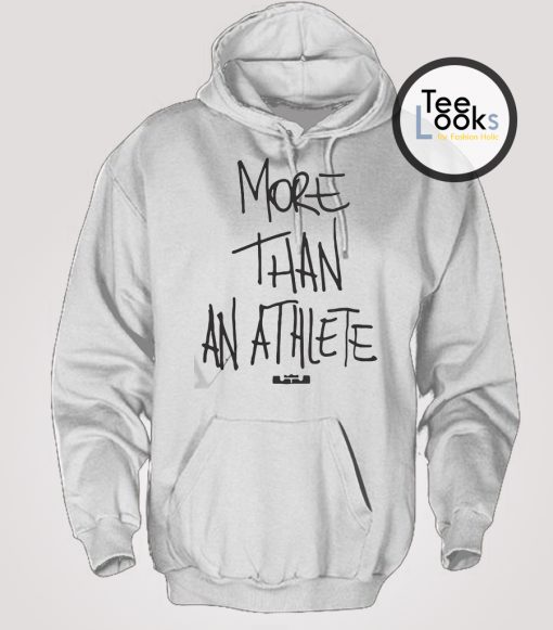 More Than An Athlete Black Text Hoodie