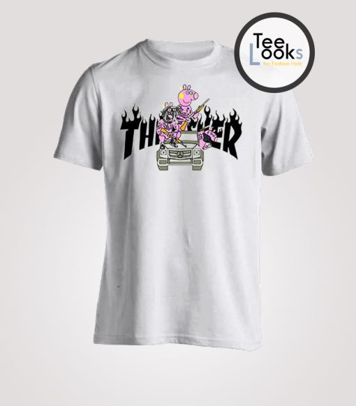 Peppa Pig Gangster Thrasher T-shirt