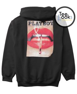 Playboy X Missguided Black Magazine Back Hoodie