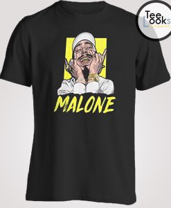 Post Malone Funny Face Art T-shirt