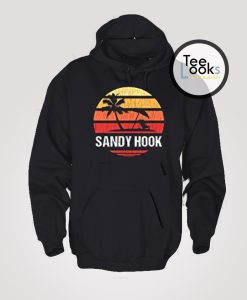 Sandy Hook Beach Retro Hoodie