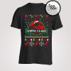 Santa Claws Jurassic Park Christmas T-Shirt