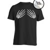 Skeleton Hands On Breast T-shirt