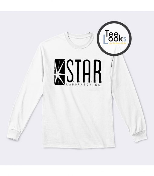 Star Lab Black Text Sweatshirt