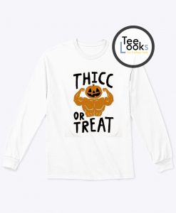 Thicc Or Treat Halloween Sweatshirt