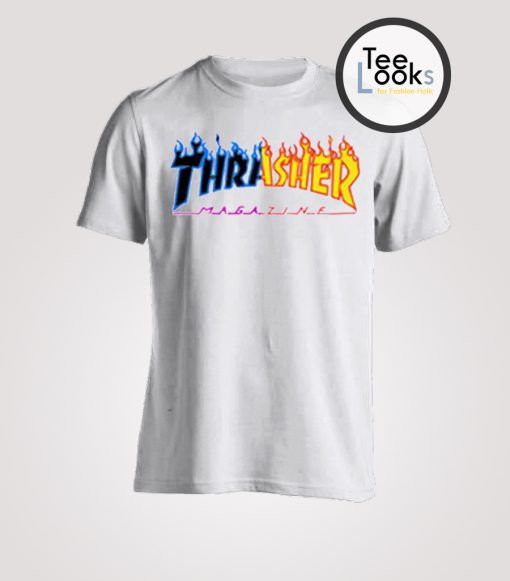 Thrasher Blue Fire Mag T-shirt